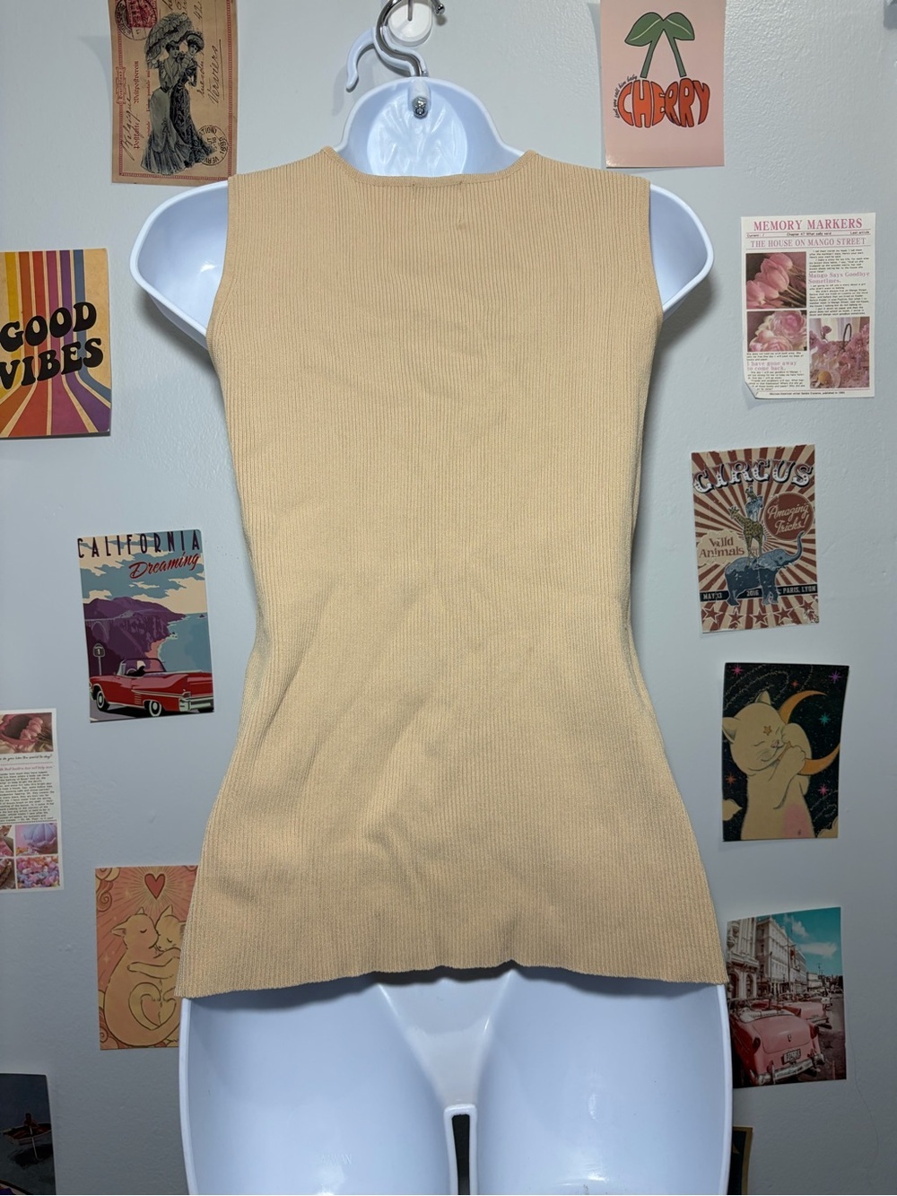 Ruby Rd. Beige and Gold Petite Top - Picture 2 of 4